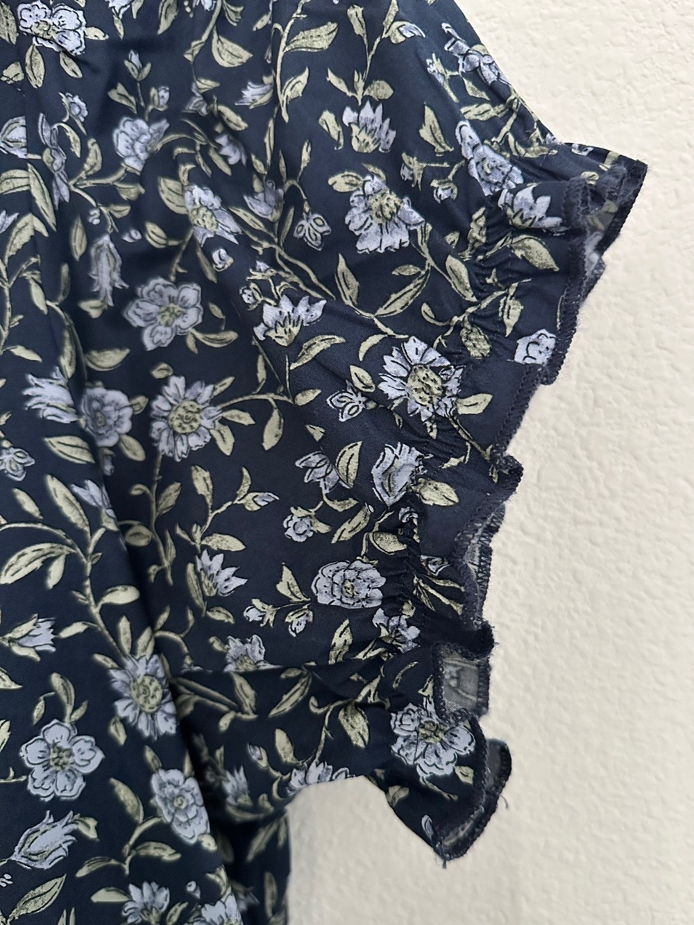 NWT Belle Isle by Torrid Drop Waist Navy Blue Floral Shirt Dress [Size: 3] - Picture 6 of 7